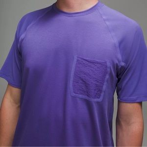 Lululemon Men’s Ventilated Hiking Short Sleeve in Purple